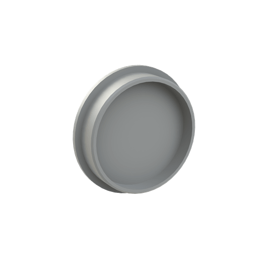 ABB - Tappo a vite M63 in PA6 grigio.