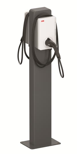 ABB - TAC pedestal back-to-back Free-standing metal for 2 Terra AC chargers RETTANGOLARE BASIC MET. PER.