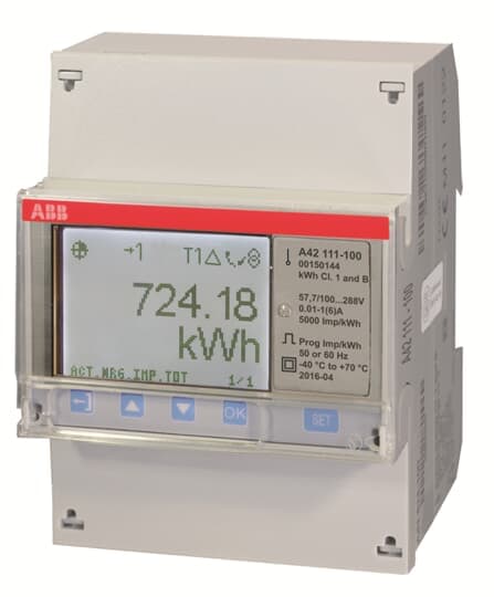 ABB - Electricity meter A42 111-100, also known as A42 111-100, combines advanced features for accurate energy measurement.