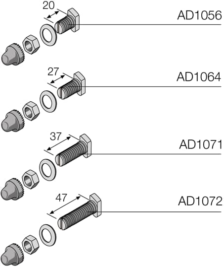 ABB - N.12 M8 Junction Screw L=20mm X CAPICORDA