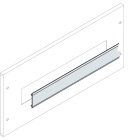 ABB - N.10 coperture dinn cut-out e otturatori ferro din lunghi 2000mm colore RAL7035.