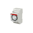 ABB - AD1CO-15m Analog Time switch per interni e esterni con orario analogico e giorno della settimana programmabile per risparmio energetico. AD1CO15M