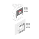 ABB - Placca lucida XT1 3P mont. su piastra flange ro plate-mounting.