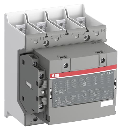 ABB - AF116-40-11B-14 Contactor 4P 160A 250-500VCA