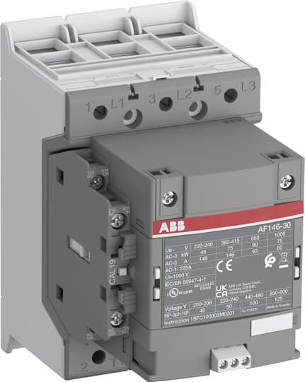 ABB - AF146-30-11-31 Contactor 3P 24-60 VAC/20-60VDC-PLC.