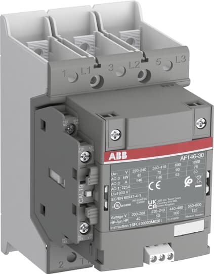 ABB - AF146-30-11B-31 Contactor 3P 24-60 VAC/20-60VDC-PL.