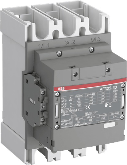 ABB - AF305-30-11-11 24-60V 50/60Hz/DC Contactor CONT 3P 305A 24-60VAC/DC.