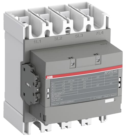 ABB - AF370-40-11-11 Contactor 4P 525A 24-60VAC/DC: affidabile e potente per ogni esigenza elettrica. AF370401111