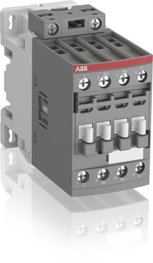 ABB - AF38-22-00-12 48-130V50/60HZ-DC Contactor CONT 4P 55A AC1 48-130VAC/