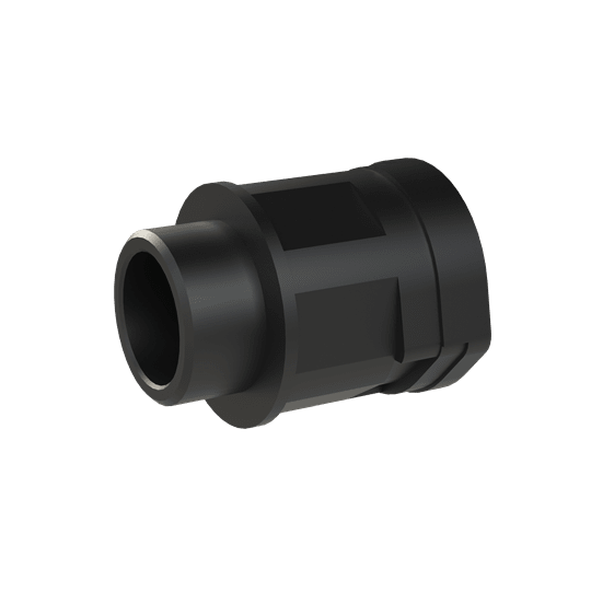 ABB - Conduit fitting straight M25 DN23 IP66 black smart line raccord M25 NW23 IP66 black.