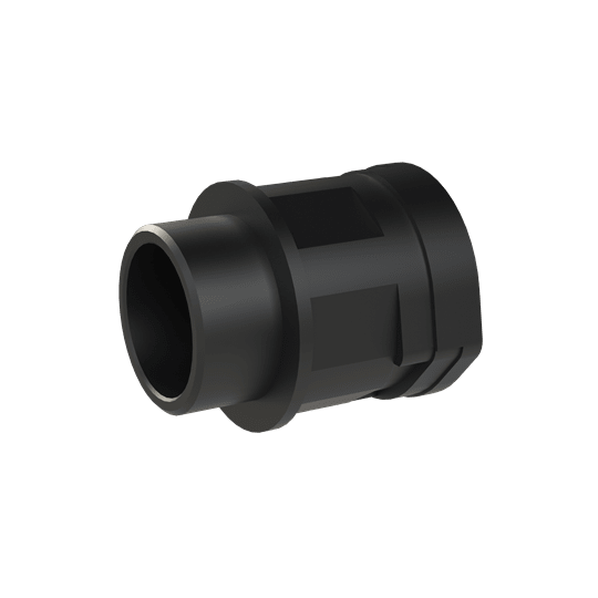 ABB - Conduit fitting straight M32 DN29 NW29 IP66 black smart line connector BK.