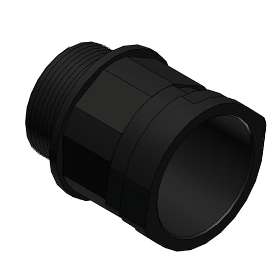 ABB - Conduit fitting straight PG11 DN10 IP66 black for Smart Line connection.