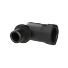 ABB - Connettore a 90 gradi per tubo M12 DN10 IP66 nero per linee elettriche.