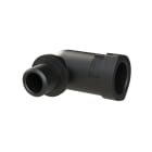 ABB - Connettore a 90 gradi per tubo M12 DN10 IP66 nero per linee elettriche.