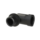 ABB - Connettore a 90 gradi M16 per tubi da 10 mm, resistente all'acqua e alla polvere, colore nero. ALWD-M160
