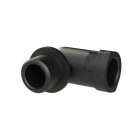 ABB - Connettore a 90 gradi M16 per tubi da 10 mm, resistente all'acqua e alla polvere, colore nero.