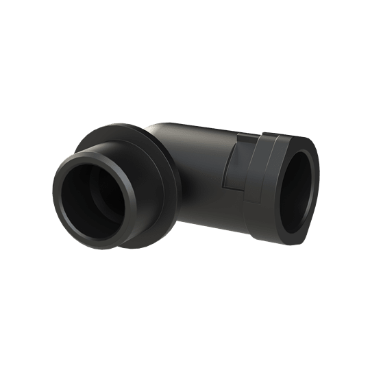 ABB - Conduit fitting 90 degree M20 NW12 IP66 black smart line connector DN12 M20 black. ALWD-M202