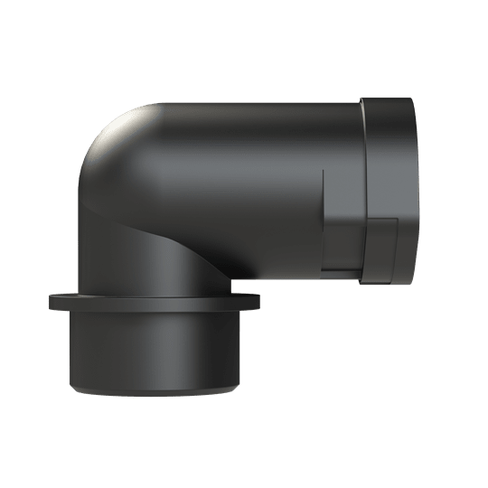 ABB - Conduit Fitting 90 Degree M25 NW17 IP66 Black Smart Line Connector 90 Degree DN17 M25 Black