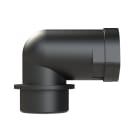 ABB - Conduit Fitting 90 Degree M25 NW17 IP66 Black Smart Line Connector 90 Degree DN17 M25 Black