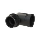 ABB - Connettore a 90 gradi per tubi M32 NW23 IP66 nero per linee elettriche.