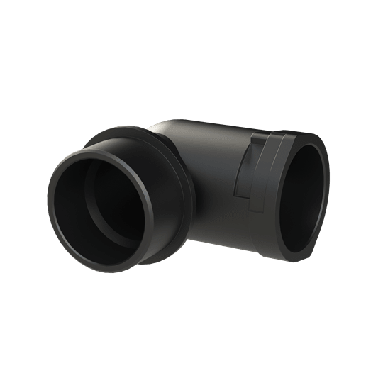 ABB - Conduit fitting 90 degree M40 DN29 NW29 IP66 black for Smart Line, ensuring secure connections in any environment. ALWD-M409