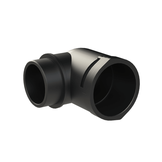 ABB - Conduit fitting 90 degree M50 NW48 IP66 black smart line connector DN48 M50 black.
