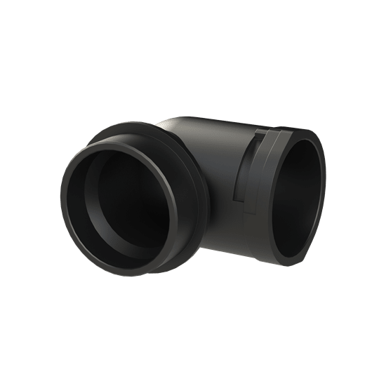 ABB - Conduit Fitting 90 Degree M63 NW48 IP66 Black Smart Line Connector 90G DN48 M63 Black