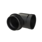 ABB - Conduit Fitting 90 Degree M63 NW48 IP66 Black Smart Line Connector 90G DN48 M63 Black ALWD-M638