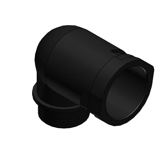 ABB - Conduit Fitting 90 Degree PG09 NW10 IP66 Black Smart Line 90G DN10 PG9 Black ALWD-P090