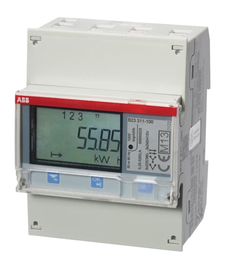 ABB - Electricity meter B23 311-100 for accurate energy measurement and monitoring.