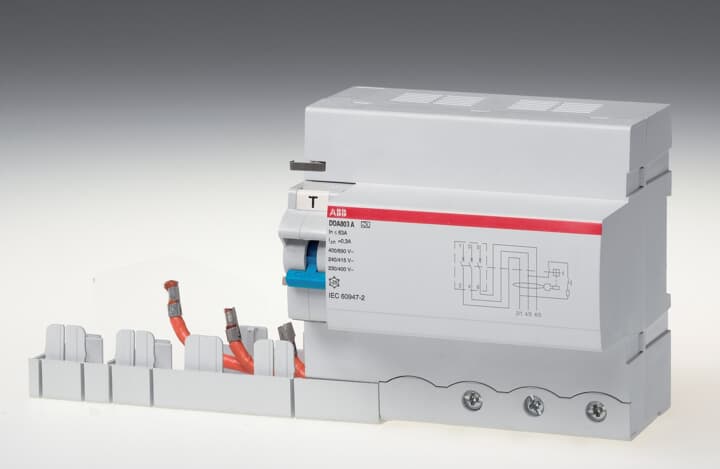 ABB - DDA803 A S-100/0.3 Residual Current Device Block DDA803 A S 100 300MA BLOCCO DIFFERENZ. 3