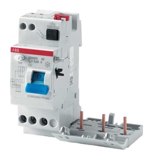 ABB - Blocco differenziale DDA203 AC-40/1 40A 1A 3P per protezione elettrica.