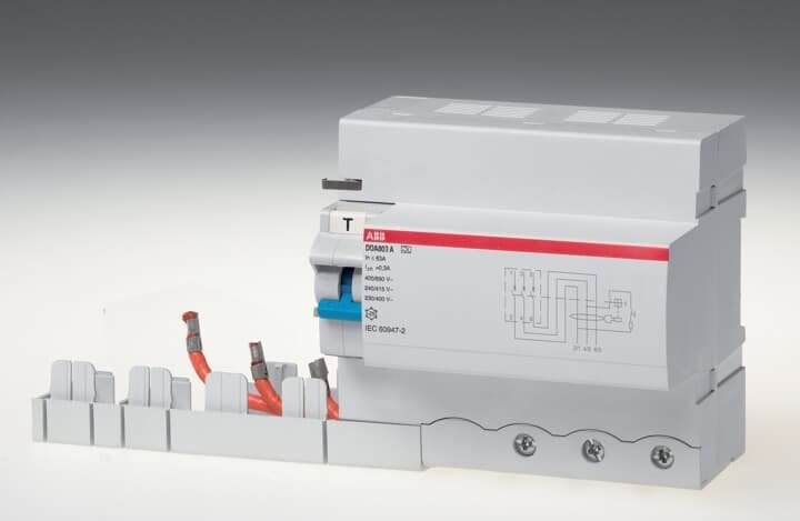 ABB - BLOCCO DIFFERENZIALE 3P DDA803AS-63/0,3 Residual Current Device Block