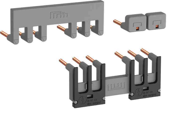ABB - Kit di collegamento per avviamento stella-triangolo contattori push-in e collegamento stella-triangolare per AF9K-1.