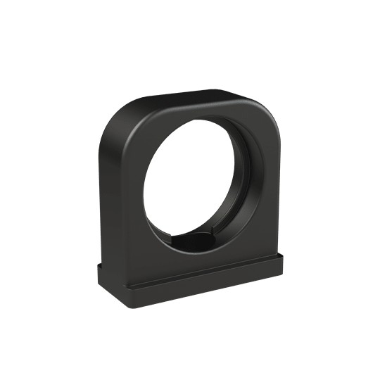 ABB - Conduit 1pc support e fascetta completa in PA6 nero DN29 per installazioni elettriche.