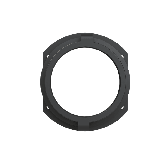 ABB - Raccordo a flangia diritto DN95 PA6 nero IP65 per applicazioni industriali. BGG-95