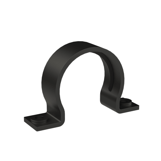 ABB - Conduzione fascetta a due viti PA6 DN48 nera omega.