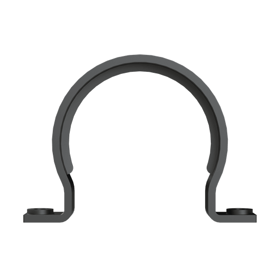 ABB - Fascetta a Omega DN95 PA6 nera per condotti, con doppia vite di fissaggio.