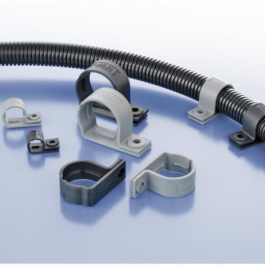 ABB - Fascetta chiusa con vite in poliammide nera per tubi NW07 DN07 PA6.