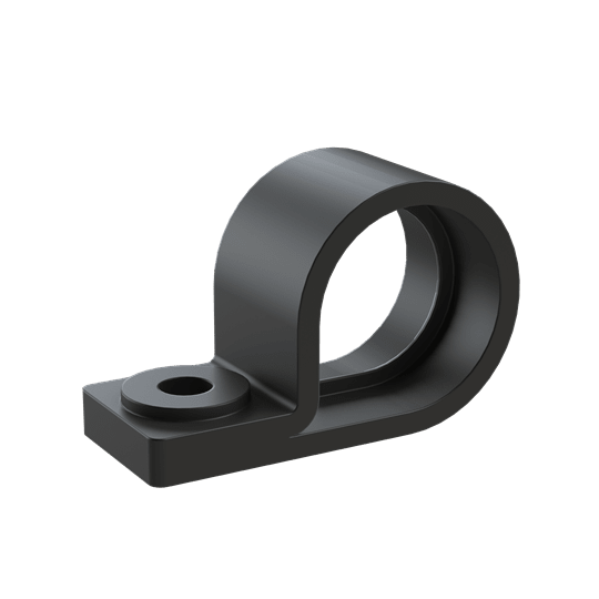 ABB - Fascetta chiusa DN12 PA6 nera per condotti, con vite di fissaggio inclusa.