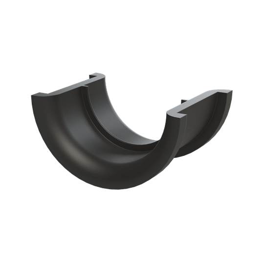 ABB - Half shell conn NW29 fine PA6 black inserto per staffe BSH-R29 DN29 PA6 black.