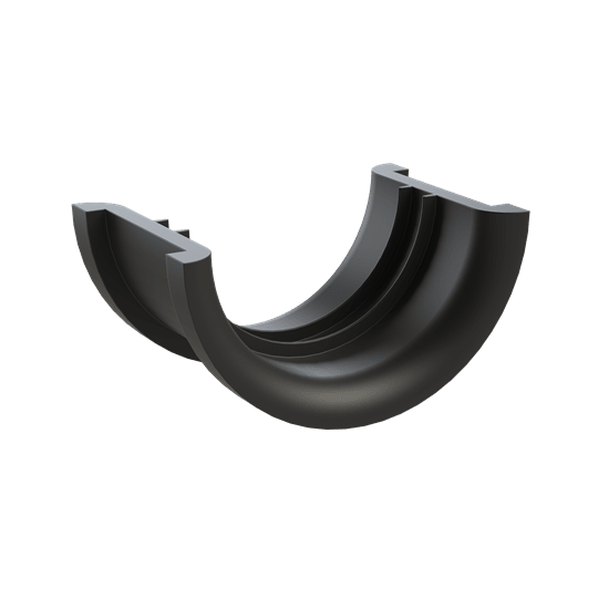 ABB - Half shell conn NW36 fine PA6 black inserto per staffe BSH-R36 DN36 PA6 black. BGN-S36T