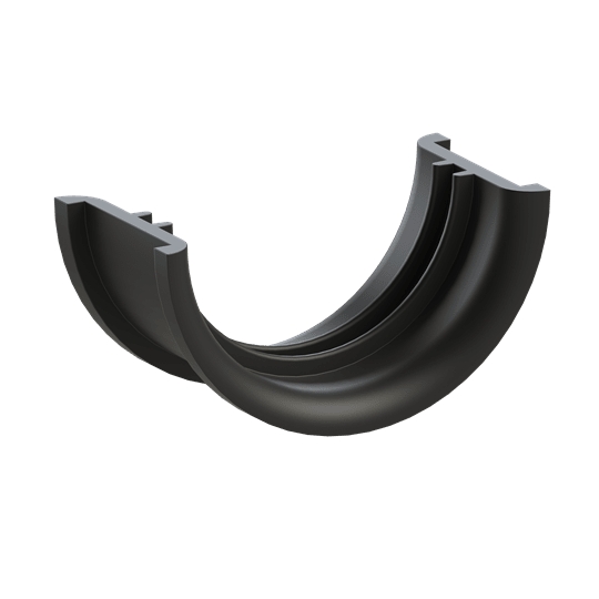 ABB - Half shell connessione NW48 corse PA6 nero inserto staffe BSH-R48 DN48 PA6 nero. BGN-S48G