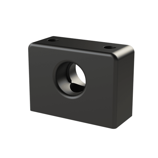 ABB - Supporto sistema incernierato DN17 nero in poliammide con sovrapposizione.