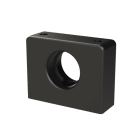 ABB - Supporto sistema incernierato DN29 nero in poliammide 1 pezzo. BGPS-29