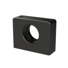 ABB - Supporto sistema incernierato DN29 nero in poliammide 1 pezzo.