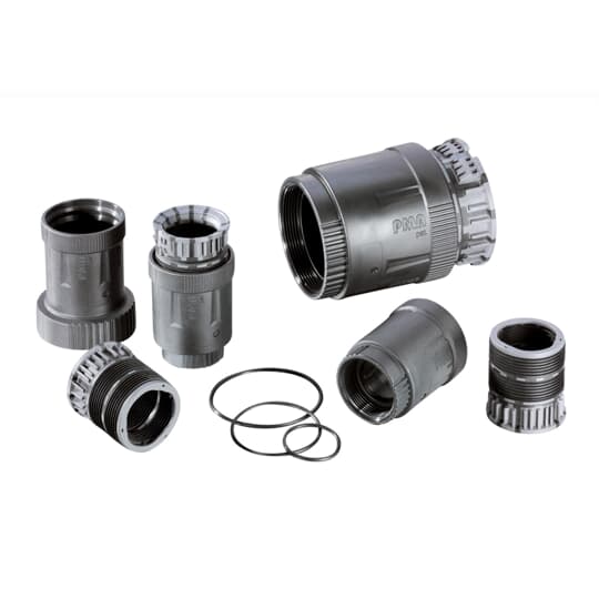 ABB - FTNG fem 1-3/16in NW12 PA6 IP69 BL adatt. DN12 UNEF1-3/16-18 PA6 BK IP69. BKIHG-U292