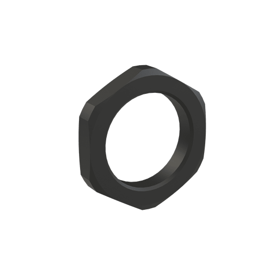 ABB - Locknut PA6 M25x1.5 Black Ghiera in Nylon M25 PA6 Black. BMN-M25