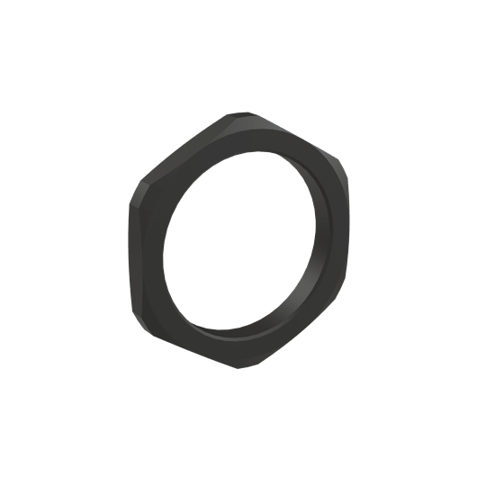 ABB - Locknut in nylon M50 PA6 nero per filettatura M50x1.5. BMN-M50