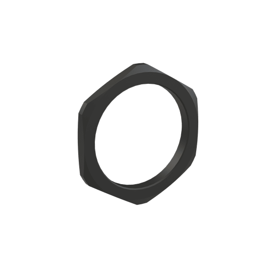 ABB - Ghiera in nylon PA6 M63X1.5 nera.